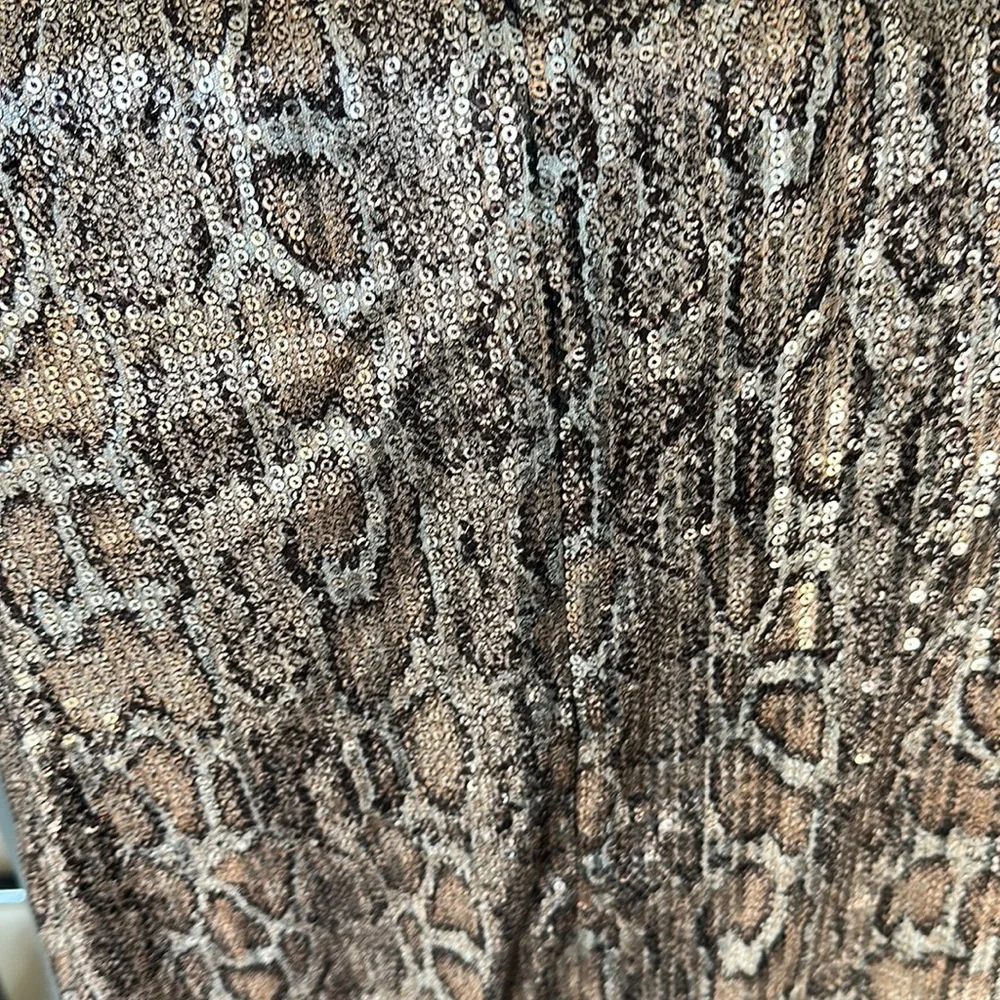 Bebe metallic sequin snakeskin dress - Picture 6 of 6